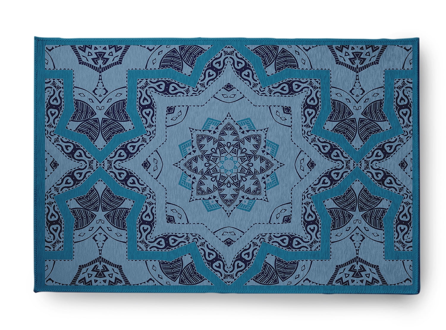 Simply Daisy 3' x 5' Unreal Teal Shawl Indoor/outdoor Rug