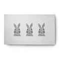 thumbnail image 1 of Simply Daisy 3' x 5' Wave Top Blue Bunny Triplets Easter Chenille Indoor/Outdoor Rug, 1 of 4