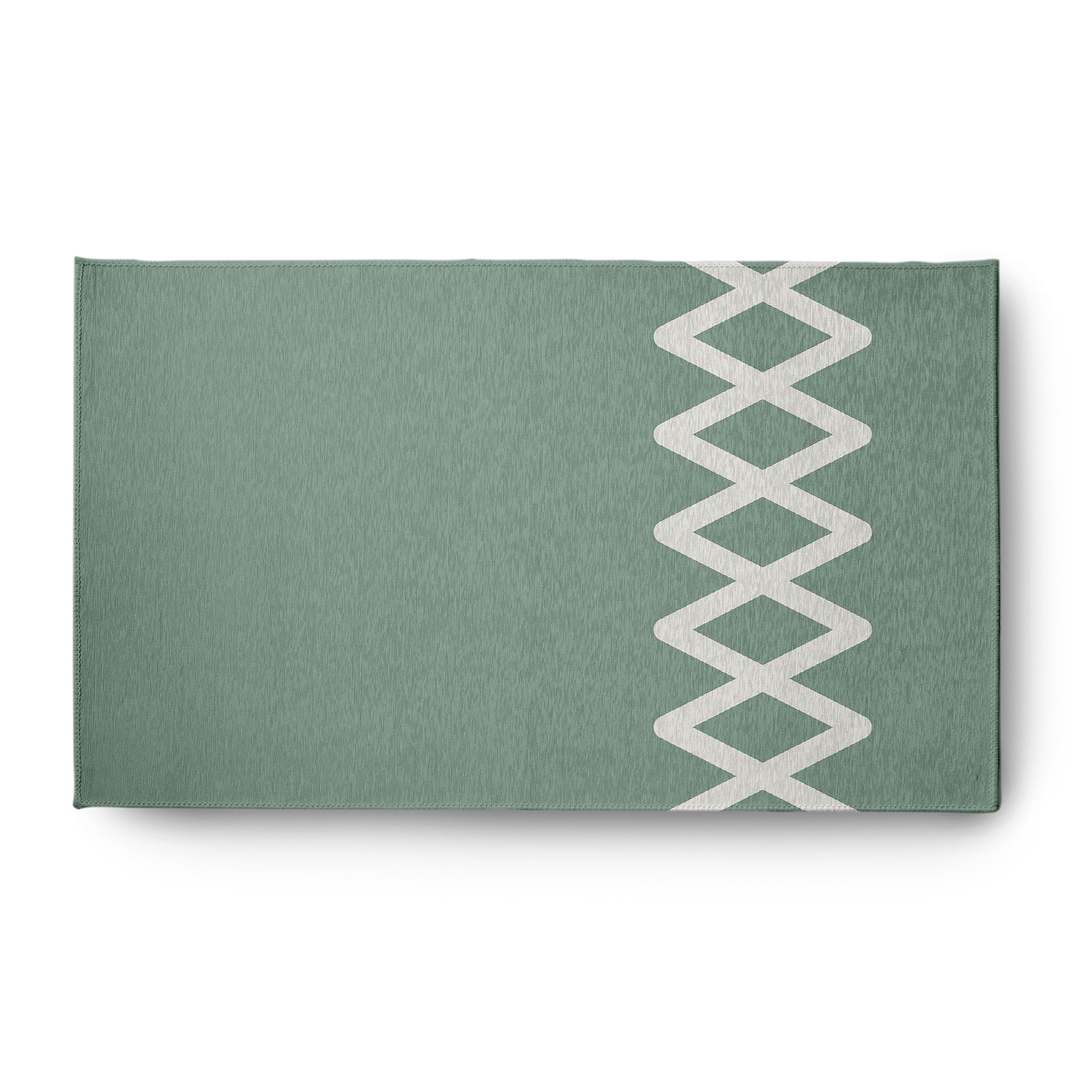 Simply Daisy 3' x 5' Zipper Stripe Chenille Rug, Sage