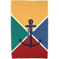 thumbnail image 1 of Simply Daisy 30" x 60" Anchor Flag Geometric Print Beach Towel, 1 of 2