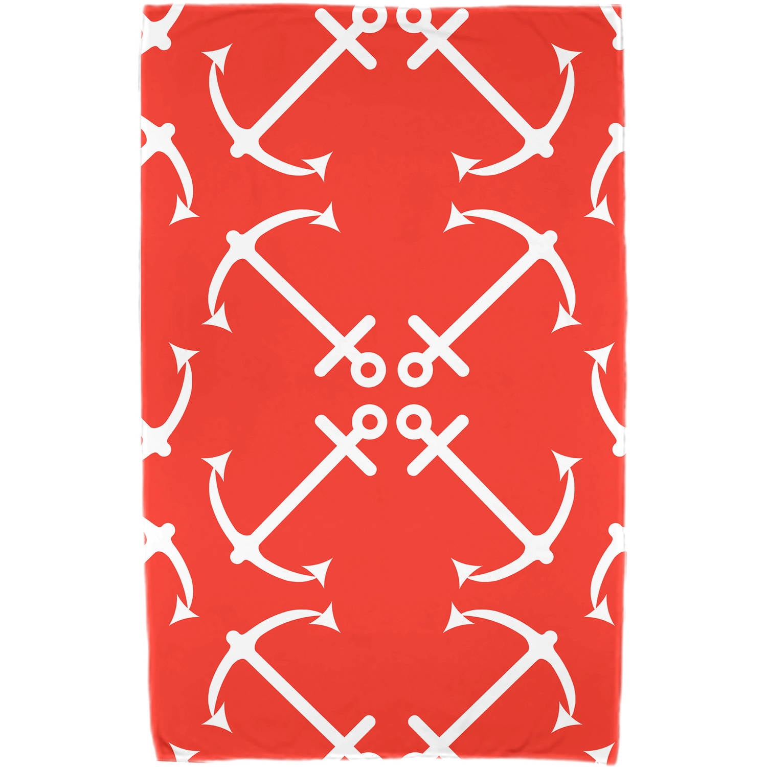 Simply Daisy 30" x 60" Anchor's Up Geometric Print Beach Towel