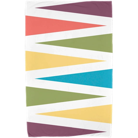 Simply Daisy 30" x 60" Backgammon Geometric Print Beach Towel