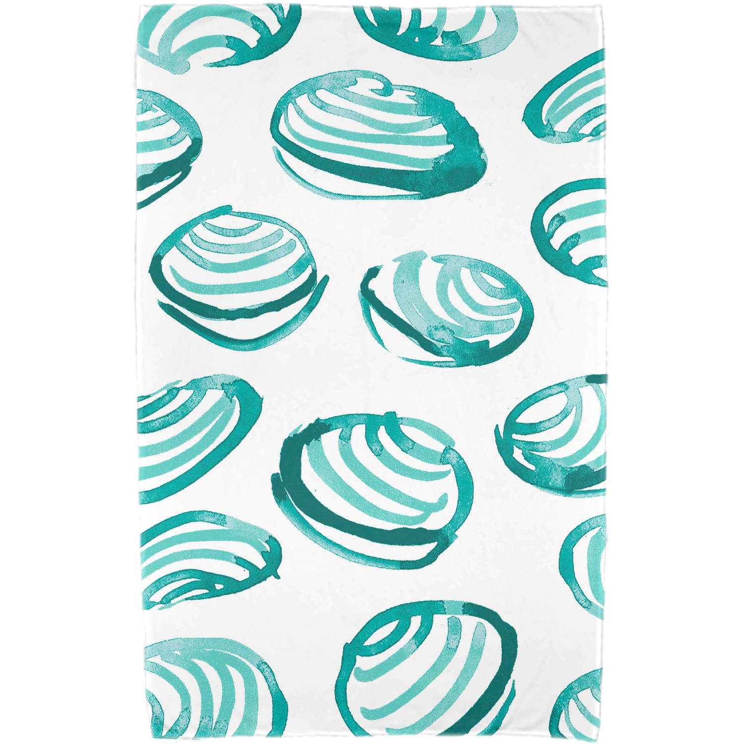 Simply Daisy 30" x 60" Clams Geometric Print Beach Towel