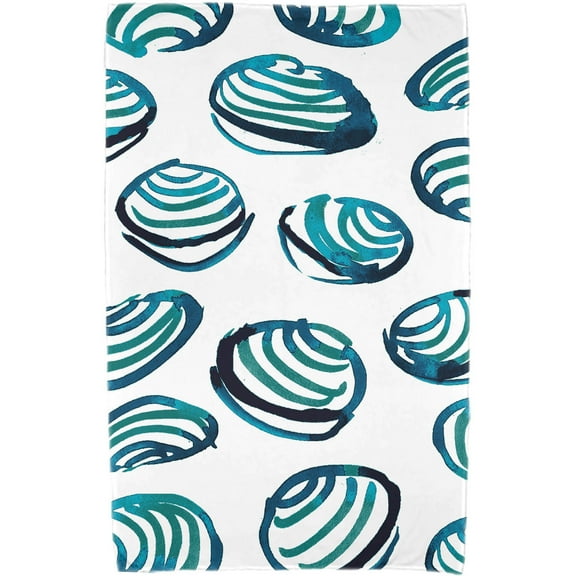 Simply Daisy 30" x 60" Clams Geometric Print Beach Towel