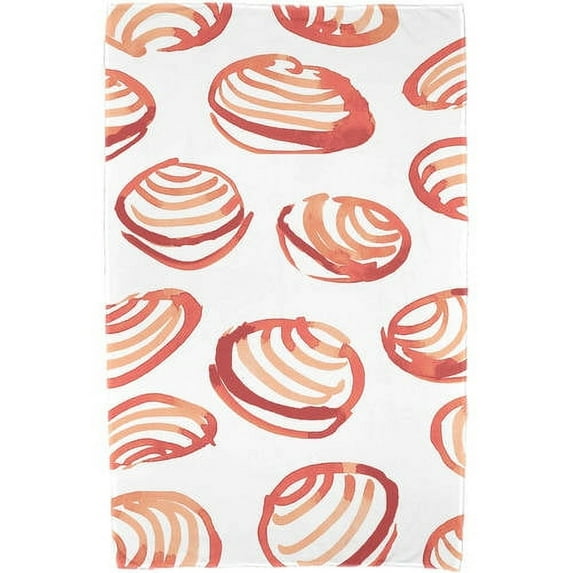 Simply Daisy 30" x 60" Clams Geometric Print Beach Towel