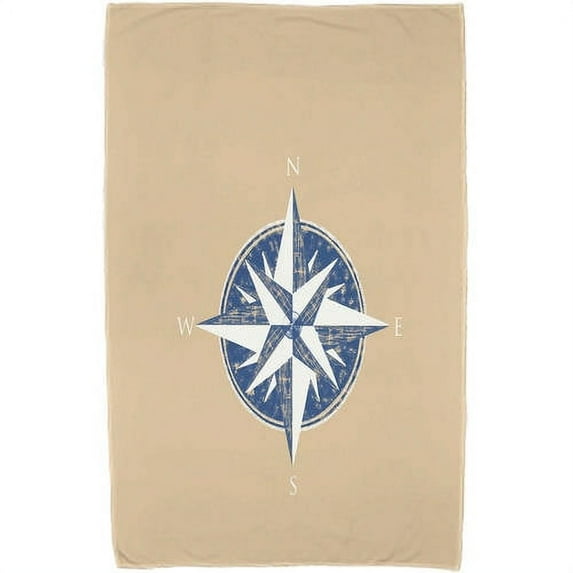 Simply Daisy 30" x 60" Compass Geometric Print Beach Towel