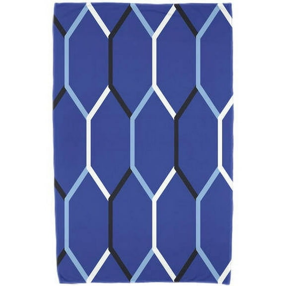 E by Design 30 x 60-inch, Cool Shades, Geometric Print Beach Towel
