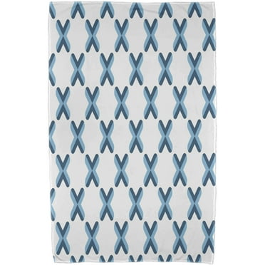 Simply Daisy 30" x 60" Criss Cross Geometric Print Beach Towels