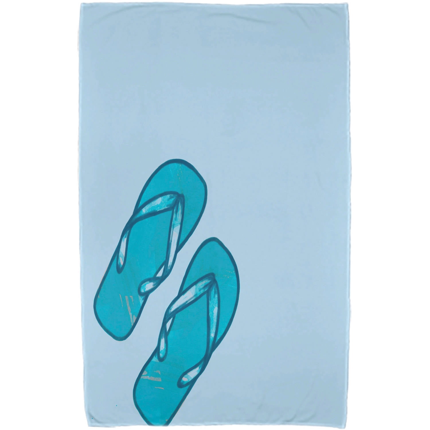 Simply Daisy 30" x 60" Flip Flops Geometric Print Beach Towel