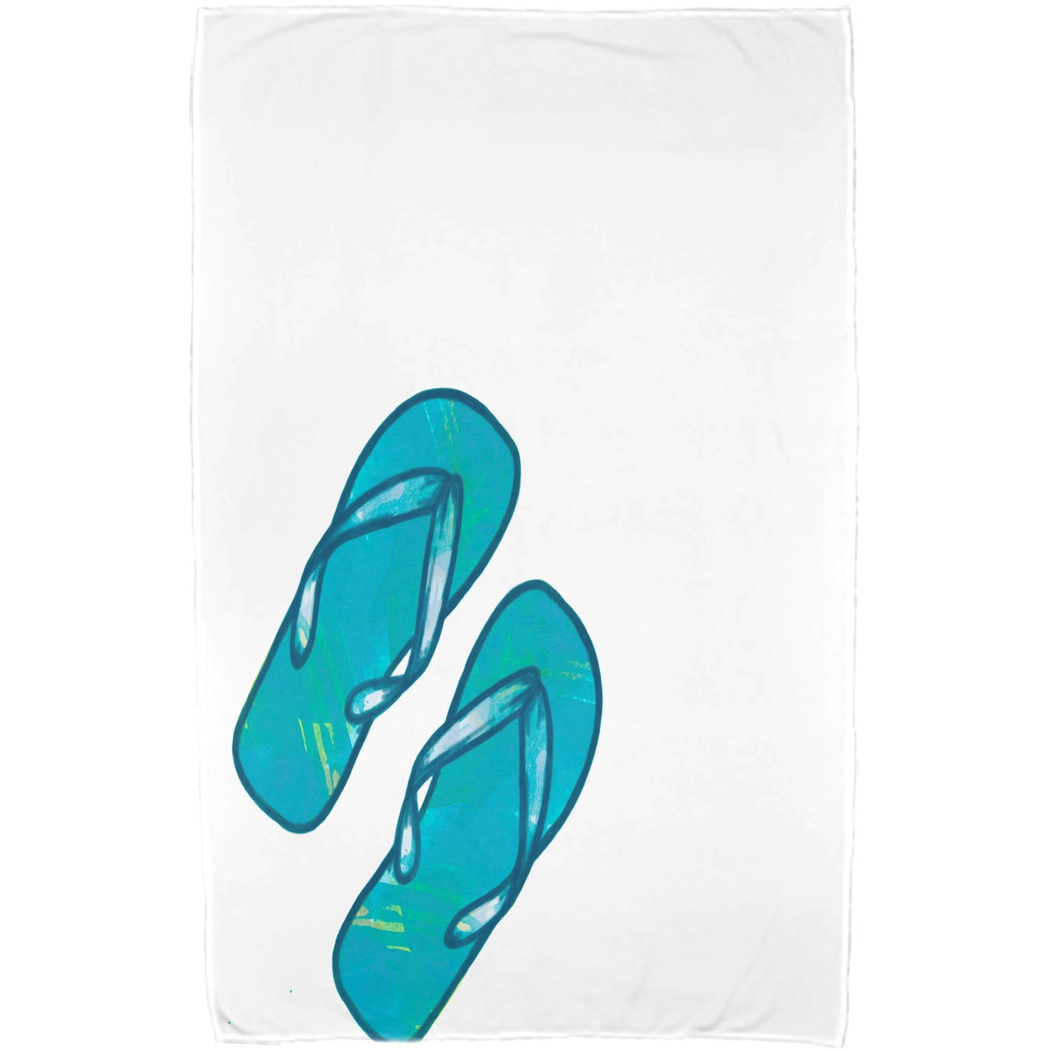 Simply Daisy 30" x 60" Flip Flops Geometric Print Beach Towel