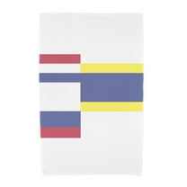 Simply Daisy, 30 x 60 Inch, Multi Abstract, Geometric Print Beach Towel, Royal Blue