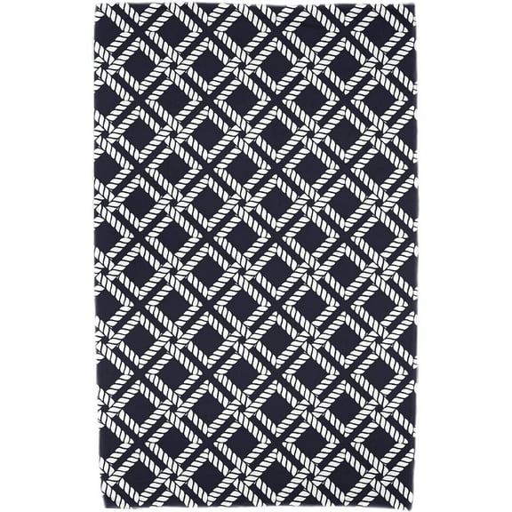 Simply Daisy 30" x 60" Rope Rigging Geometric Print Beach Towel