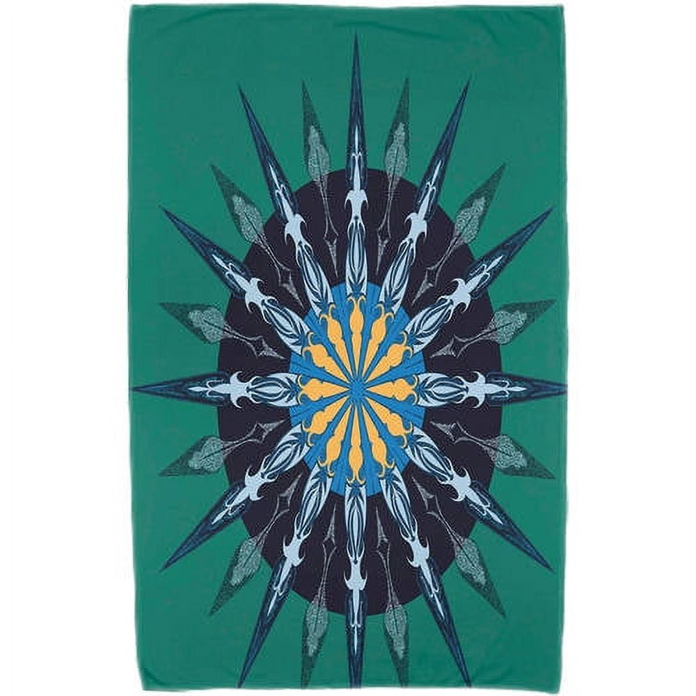 Simply Daisy 30" x 60" Sea Wheel Geometric Print Beach Towel