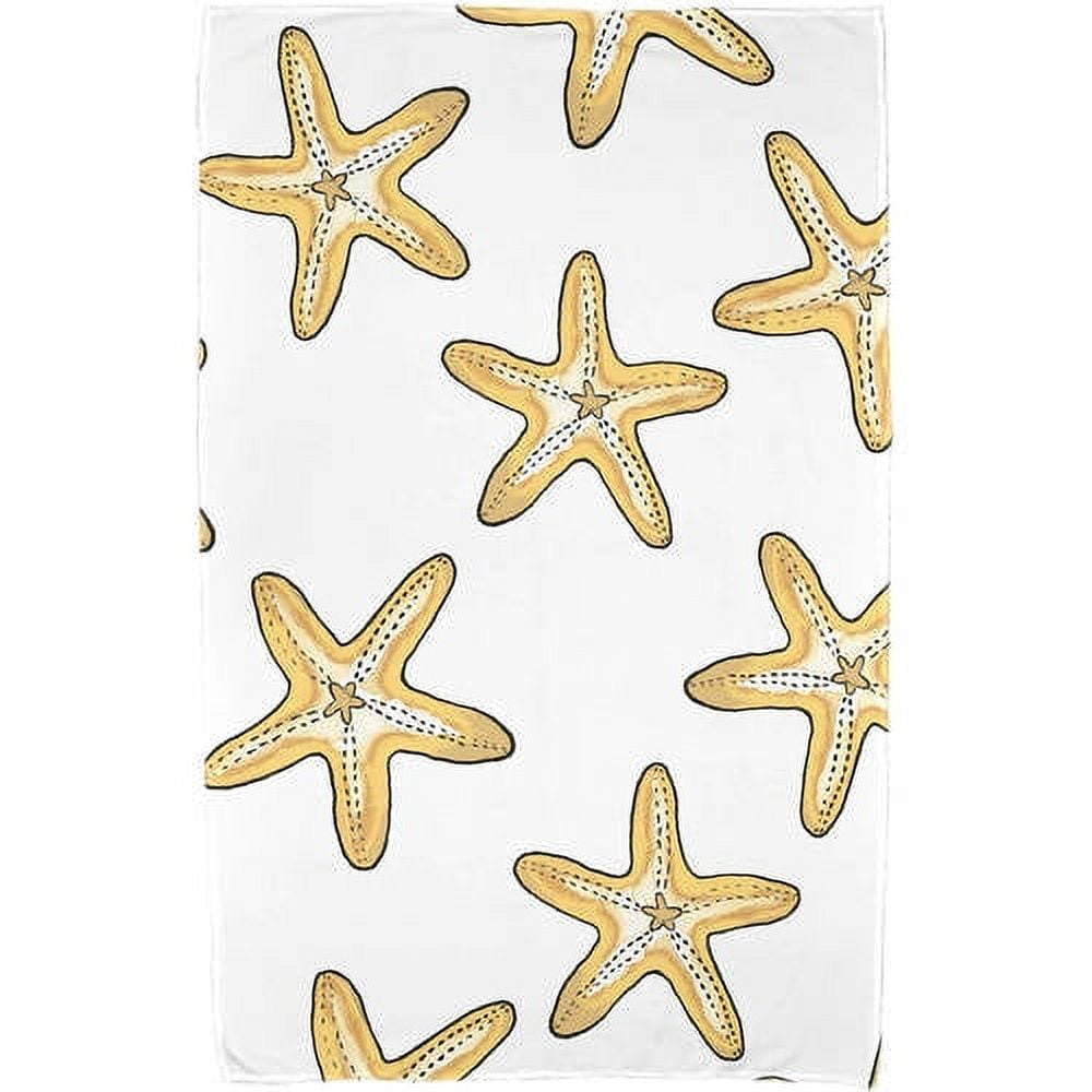 Simply Daisy 30" x 60" Soft Starfish Geometric Print Beach Towel