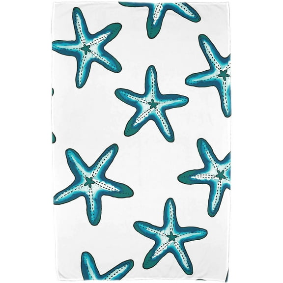 Simply Daisy 30" x 60" Soft Starfish Geometric Print Beach Towel