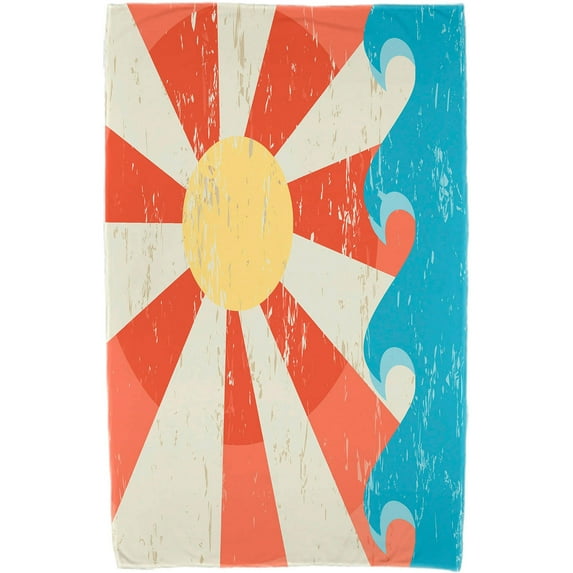 Simply Daisy 30" x 60" Sunbeams Geometric Print Beach Towel