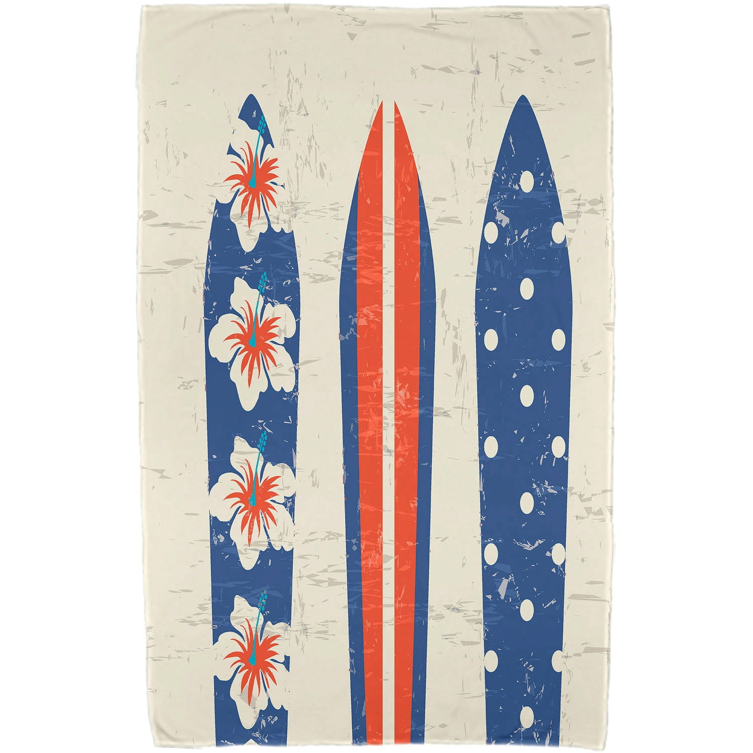 Simply Daisy 30" x 60" Triple Surf Geometric Print Beach Towel