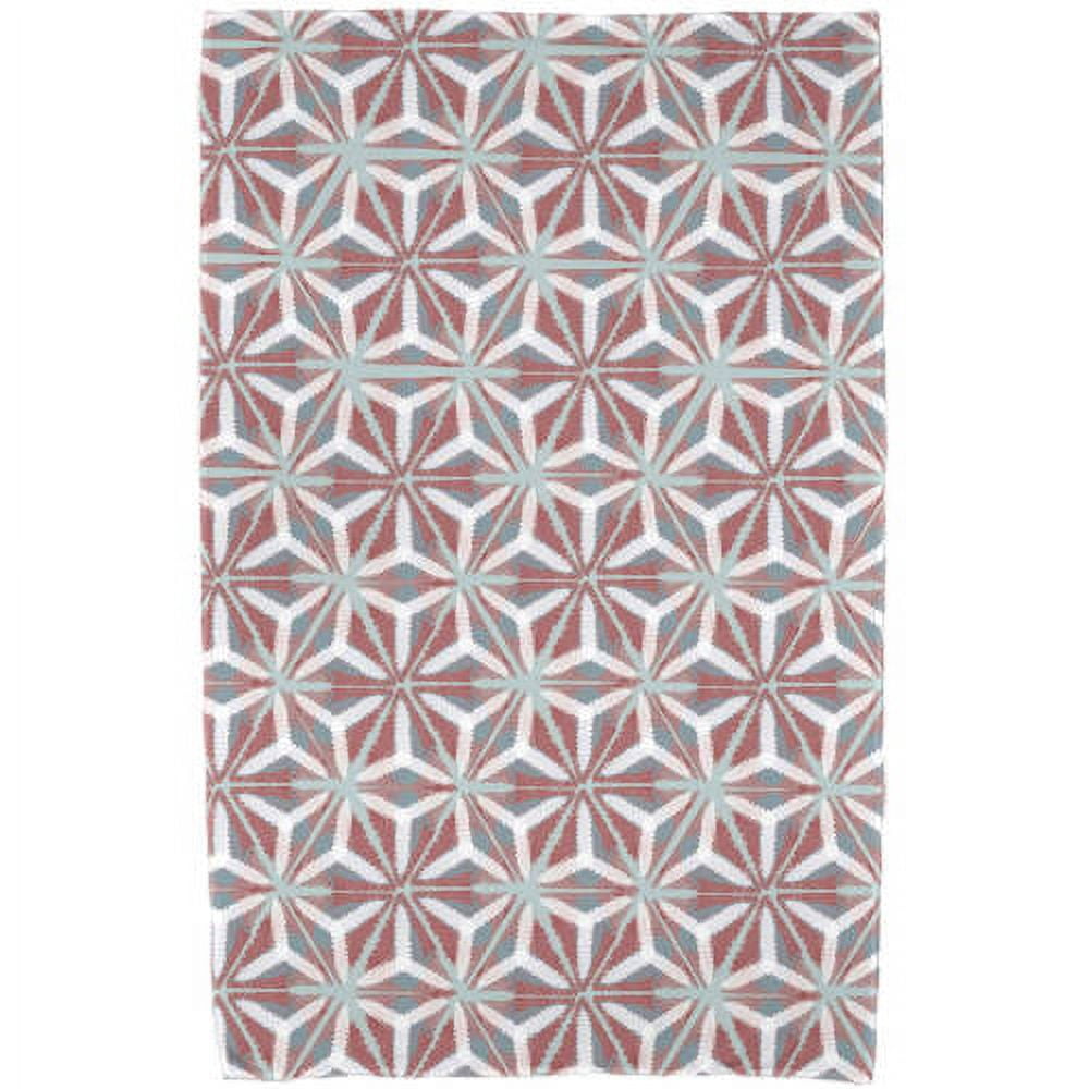 Simply Daisy 30" x 60" Water Mosaic Geometric Print Beach Towel