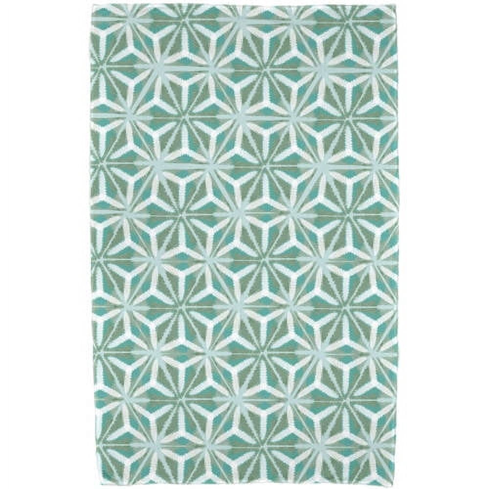 Simply Daisy 30" x 60" Water Mosaic Geometric Print Beach Towel