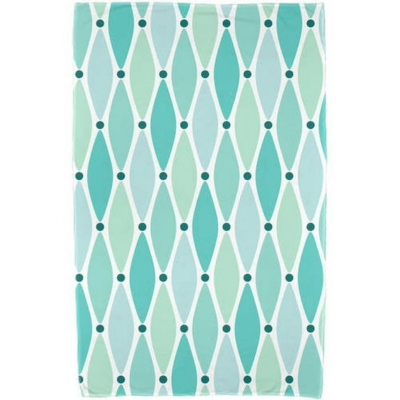 Simply Daisy 30" x 60" Wavy Geometric Print Beach Towel