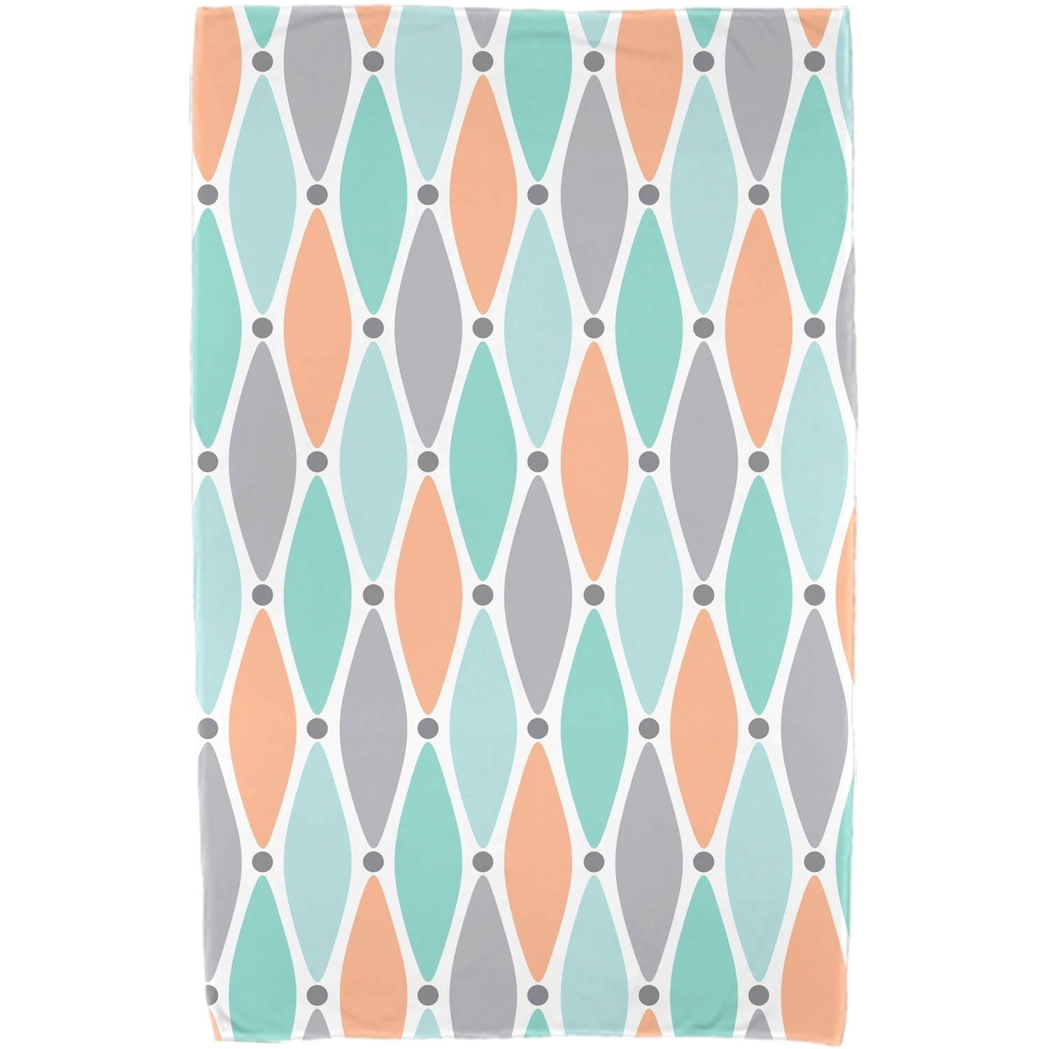 Simply Daisy 30" x 60" Wavy Splash Geometric Print Beach Towel