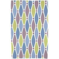 Simply Daisy 30" x 60" Wavy Splash Geometric Print Beach Towel