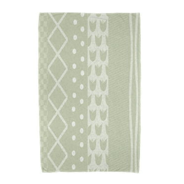 Simply Daisy, 30 x 60 inch, Pattern Stripe Beach Towel, Green