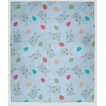 thumbnail image 1 of Simply Daisy 30x40 in After Rain Blue Bunnies and Eggs Easter Throw Blanket, 1 of 4