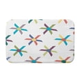thumbnail image 1 of Simply Daisy 34" x 21" Plush Microfiber Blue Pinwheel Pop Bath Mat, 1 of 3