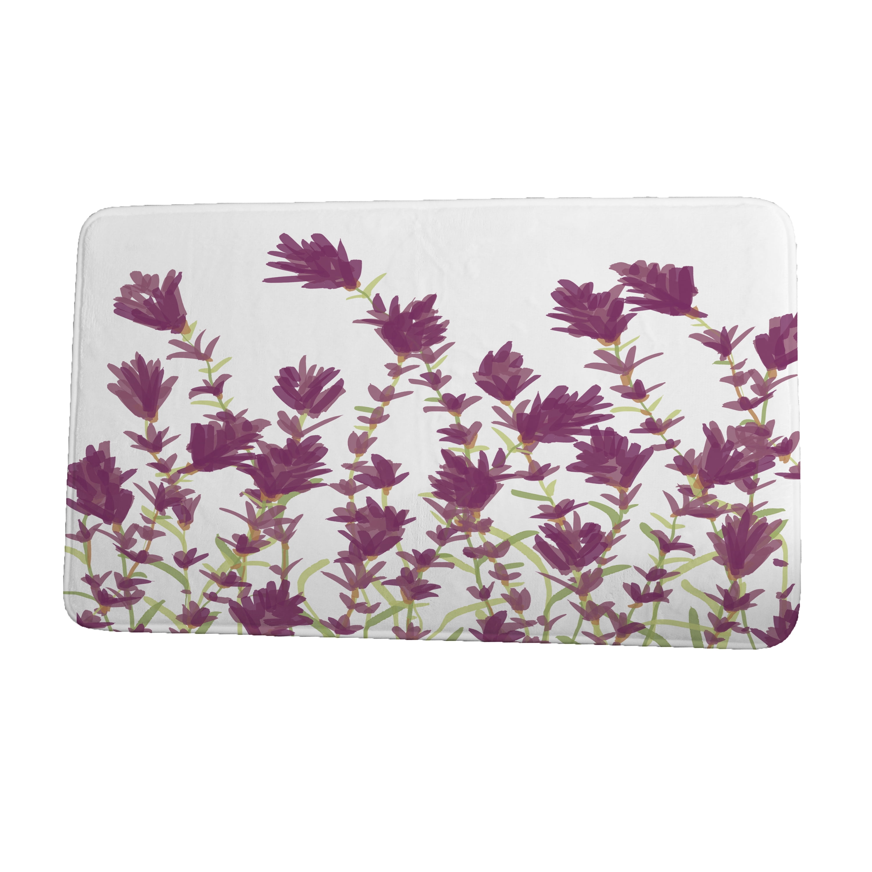 Simply Daisy 34" x 21" Plush Microfiber Purple Lavender Bath Mat