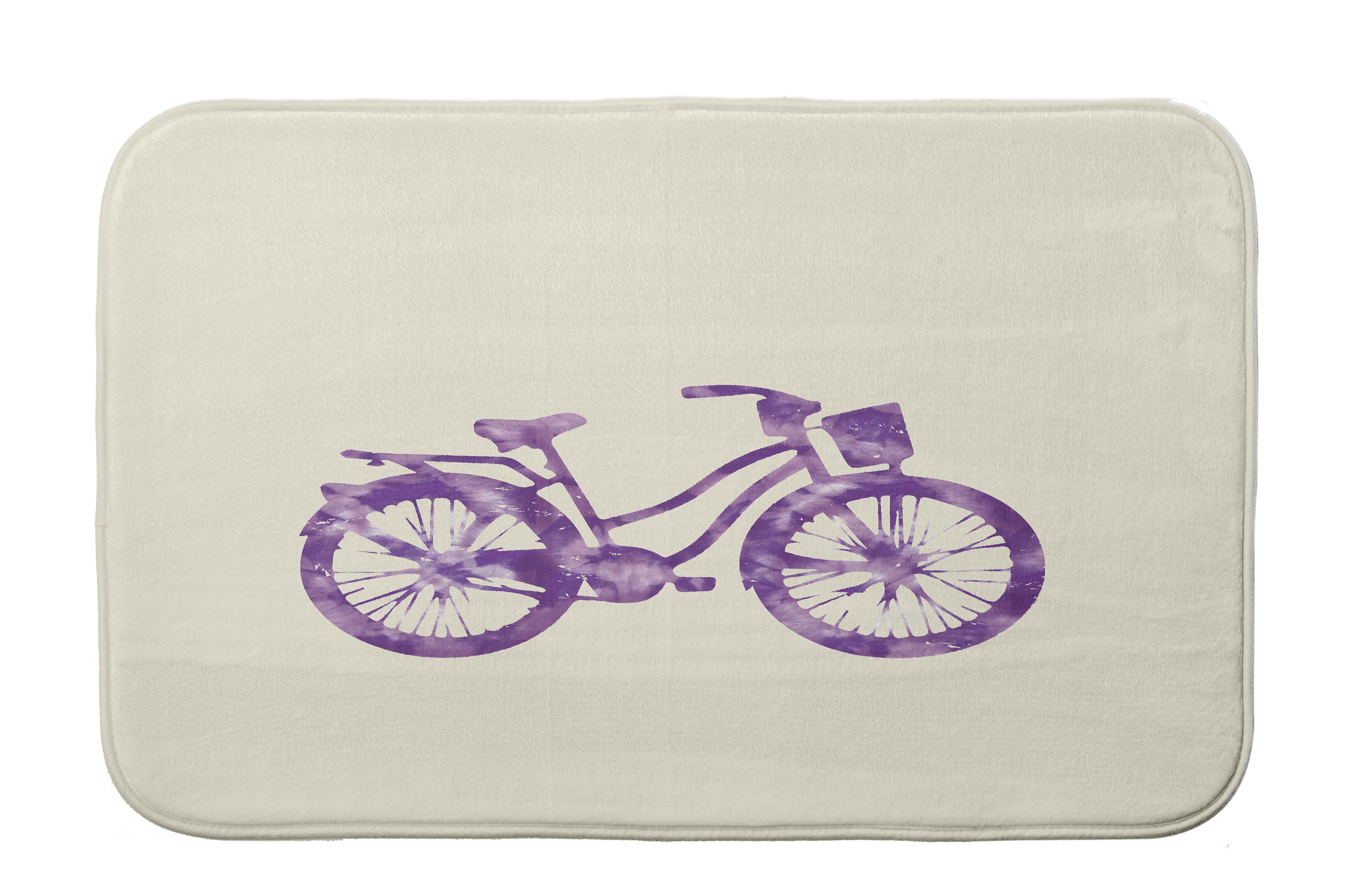 Simply Daisy 34" x 21" Plush Microfiber Purple Life Cycle Bath Mat