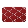 thumbnail image 1 of Simply Daisy 34" x 21" Plush Microfiber Red Ahoy! Bath Mat, 1 of 3