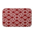 thumbnail image 1 of Simply Daisy 34" x 21" Plush Microfiber Red Know the Ropes Bath Mat, 1 of 3