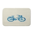 thumbnail image 1 of Simply Daisy 34" x 21" Plush Microfiber Turquoise Life Cycle Bath Mat, 1 of 3