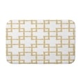 thumbnail image 1 of Simply Daisy 34" x 21" Plush Microfiber Yellow Bamboo Bath Mat, 1 of 3