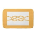 thumbnail image 1 of Simply Daisy 34" x 21" Plush Microfiber Yellow Nautical Knot Bath Mat, 1 of 3