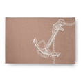 thumbnail image 1 of Simply Daisy 4' x 6' Anchored Nautical Chenille Rug, Mauve, 1 of 4