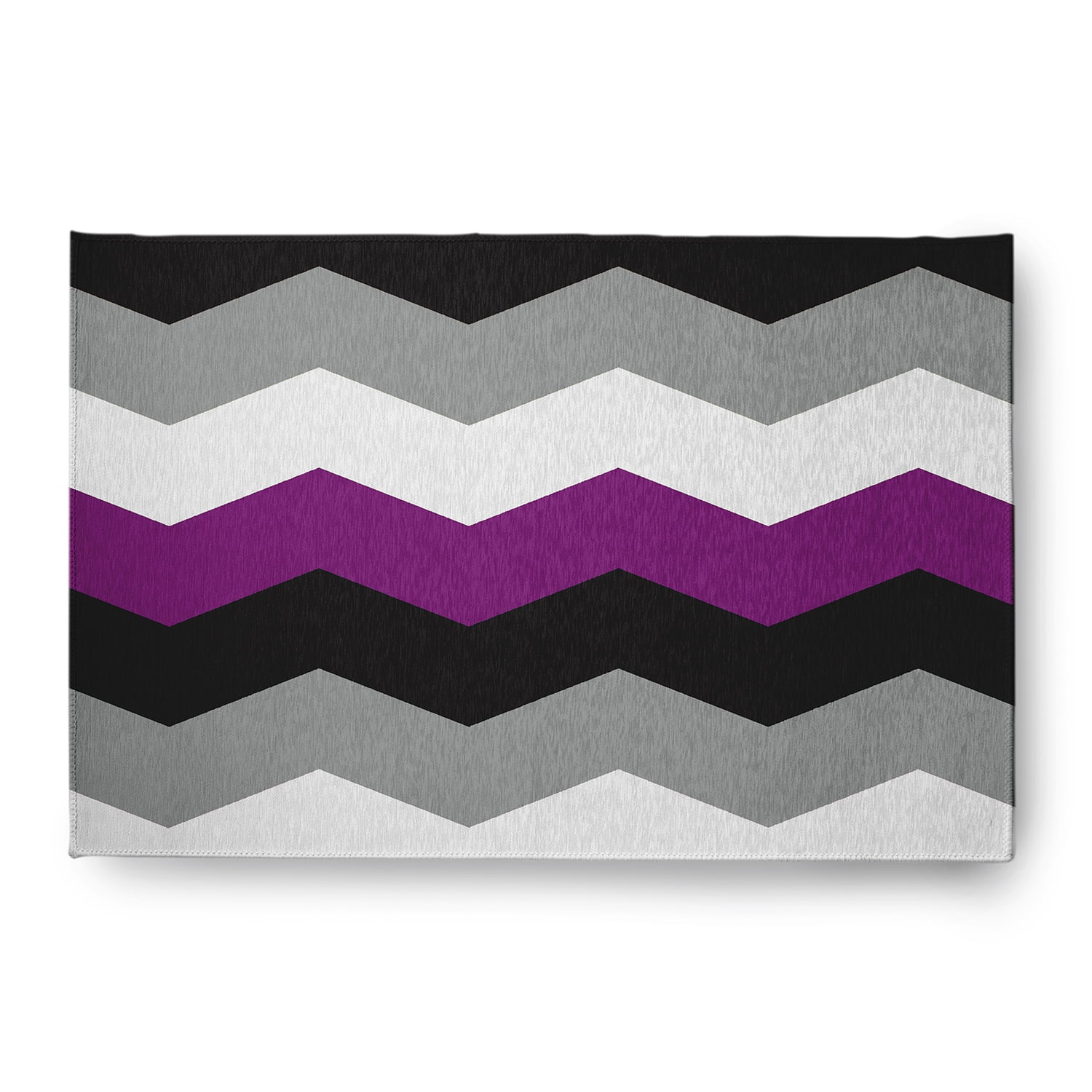 Simply Daisy 4' x 6' Asexual Chevron Asexual Chevron Chenille Indoor/Outdoor Rug