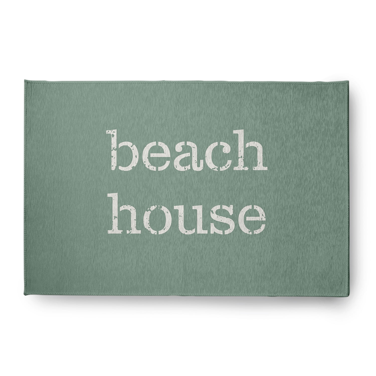 Simply Daisy 4' x 6' Beach House Nautical Chenille Rug, Sage