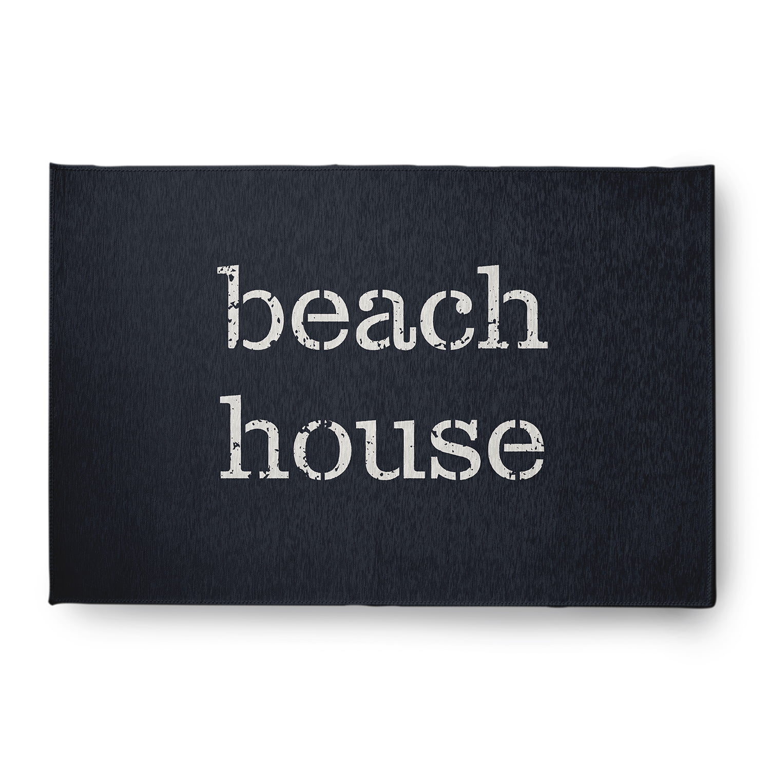 Simply Daisy 4' x 6' Beach House Nautical Chenille Rug, Shark Blue