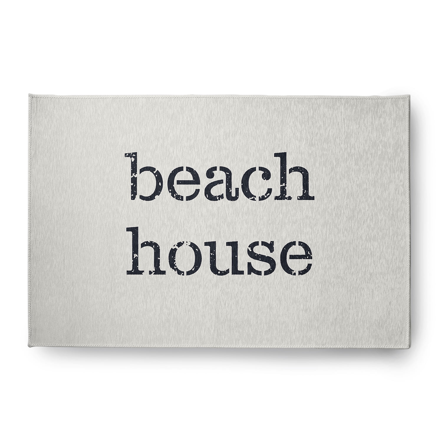 Simply Daisy 4' x 6' Beach House Nautical Chenille Rug, White