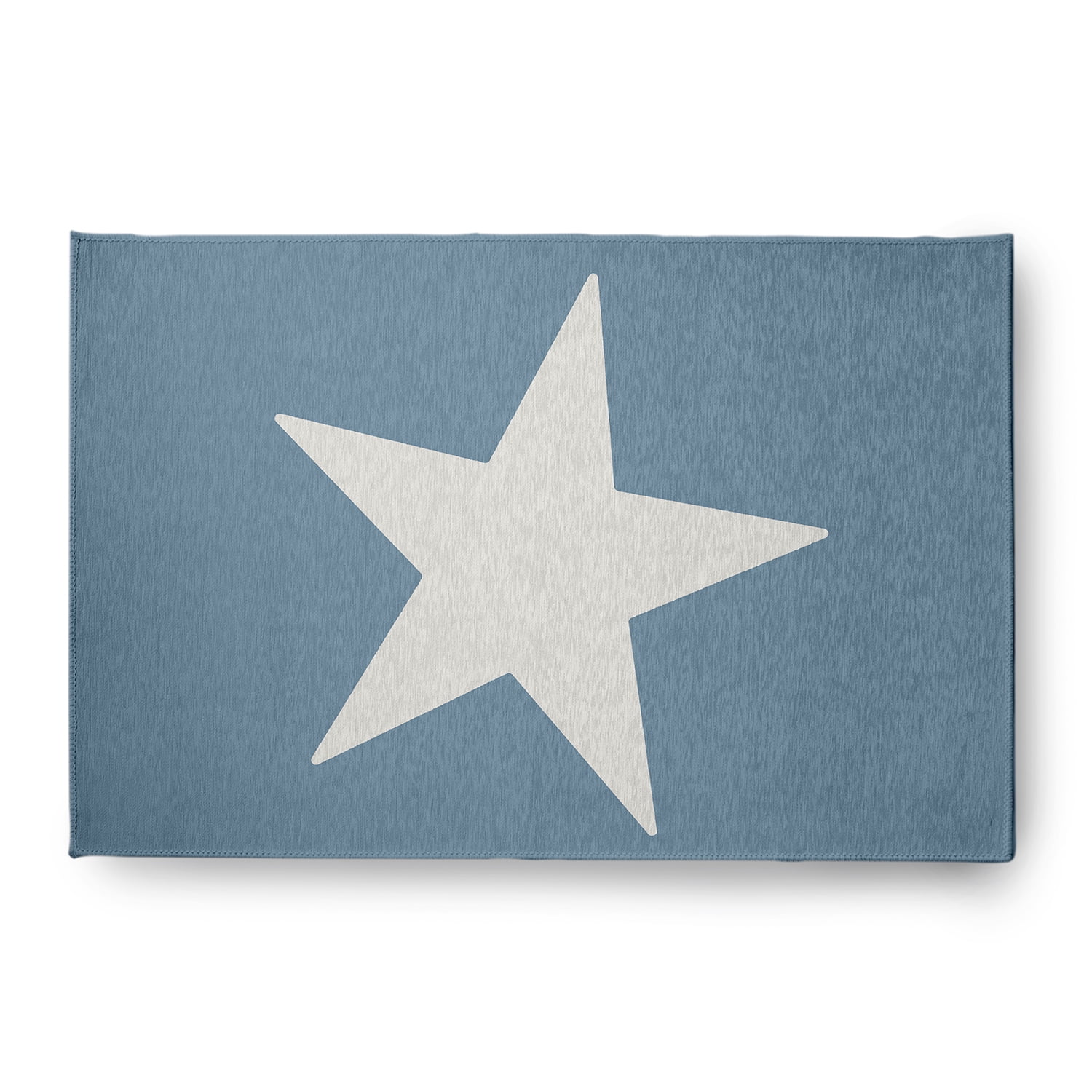 Simply Daisy 4' x 6' Big Star Chenille Rug, Dusty Smoke and White