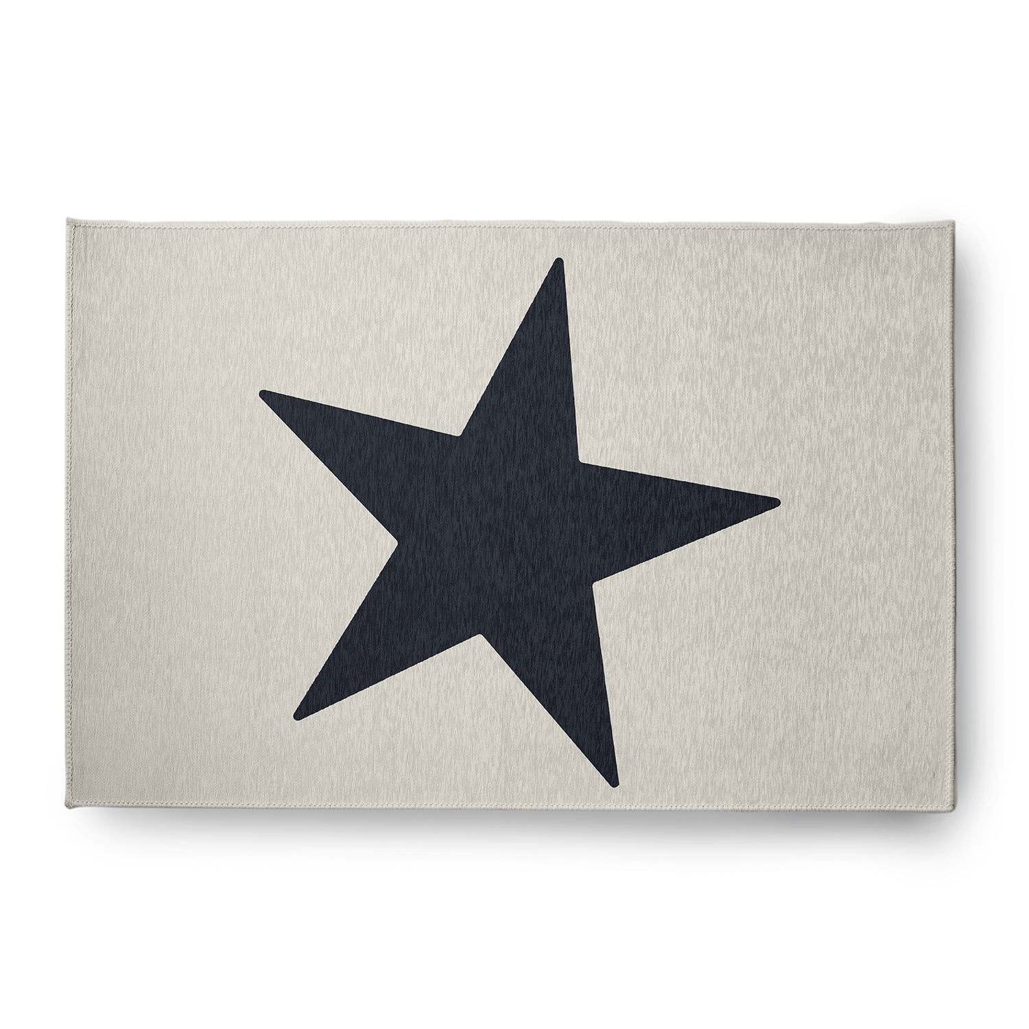 Simply Daisy 4' x 6' Big Star Chenille Rug, Shark Blue