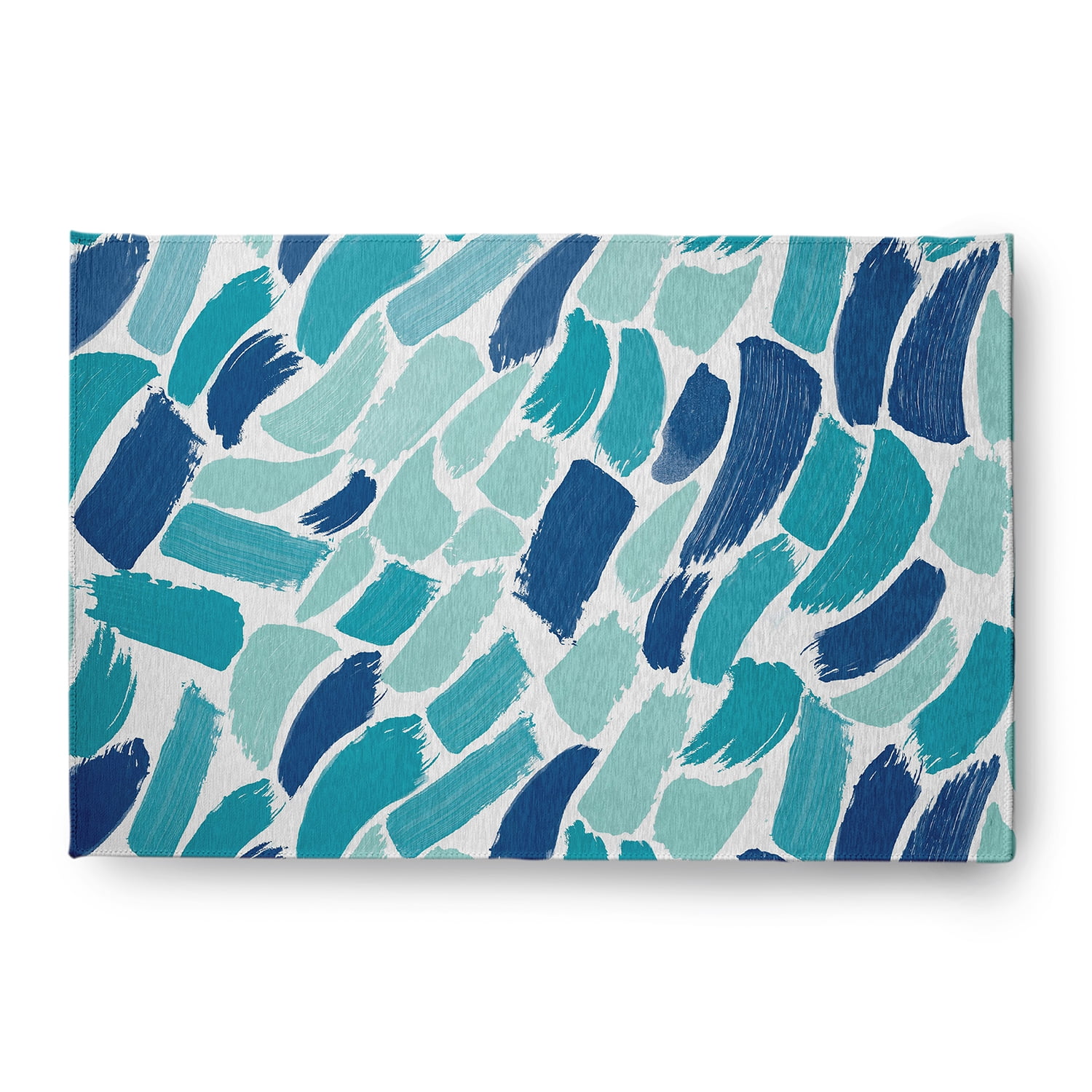 Simply Daisy 4' x 6' Blue Wenstry Chenille Indoor/Outdoor Rug