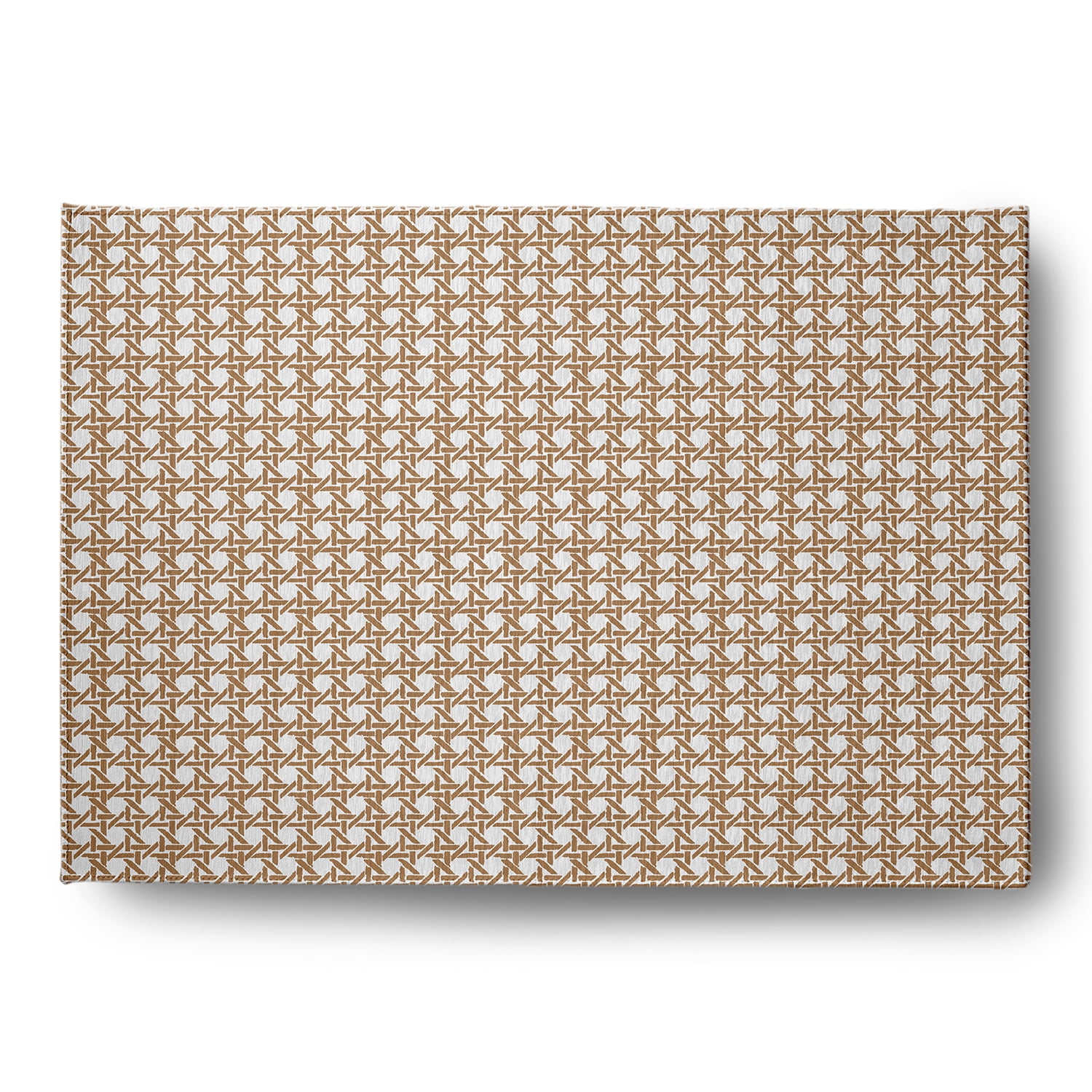 Simply Daisy 4' x 6' Caramel Rattan Geometric Rug