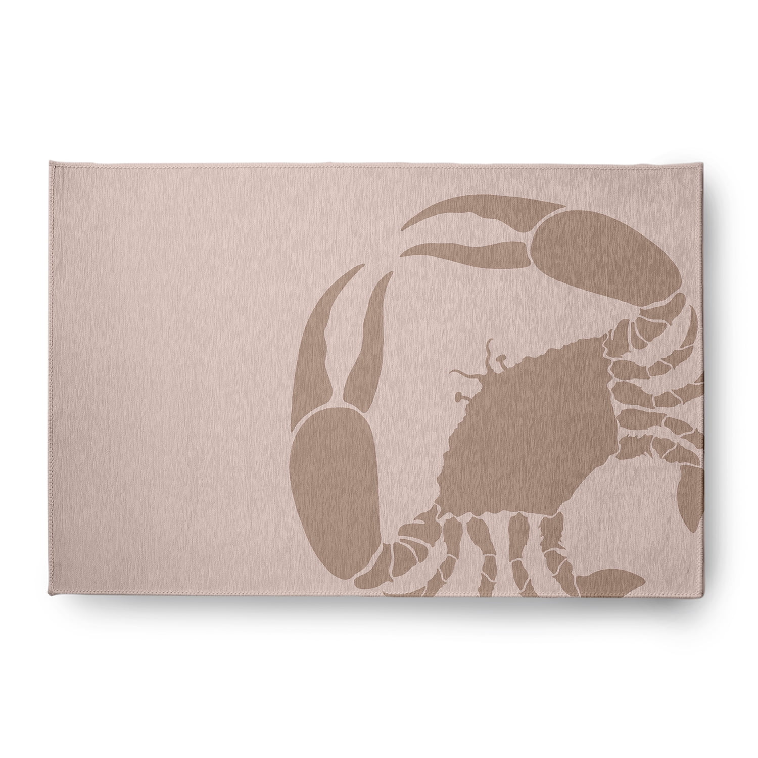 Simply Daisy 4' x 6' Crab Dip Nautical Chenille Rug, Mauve