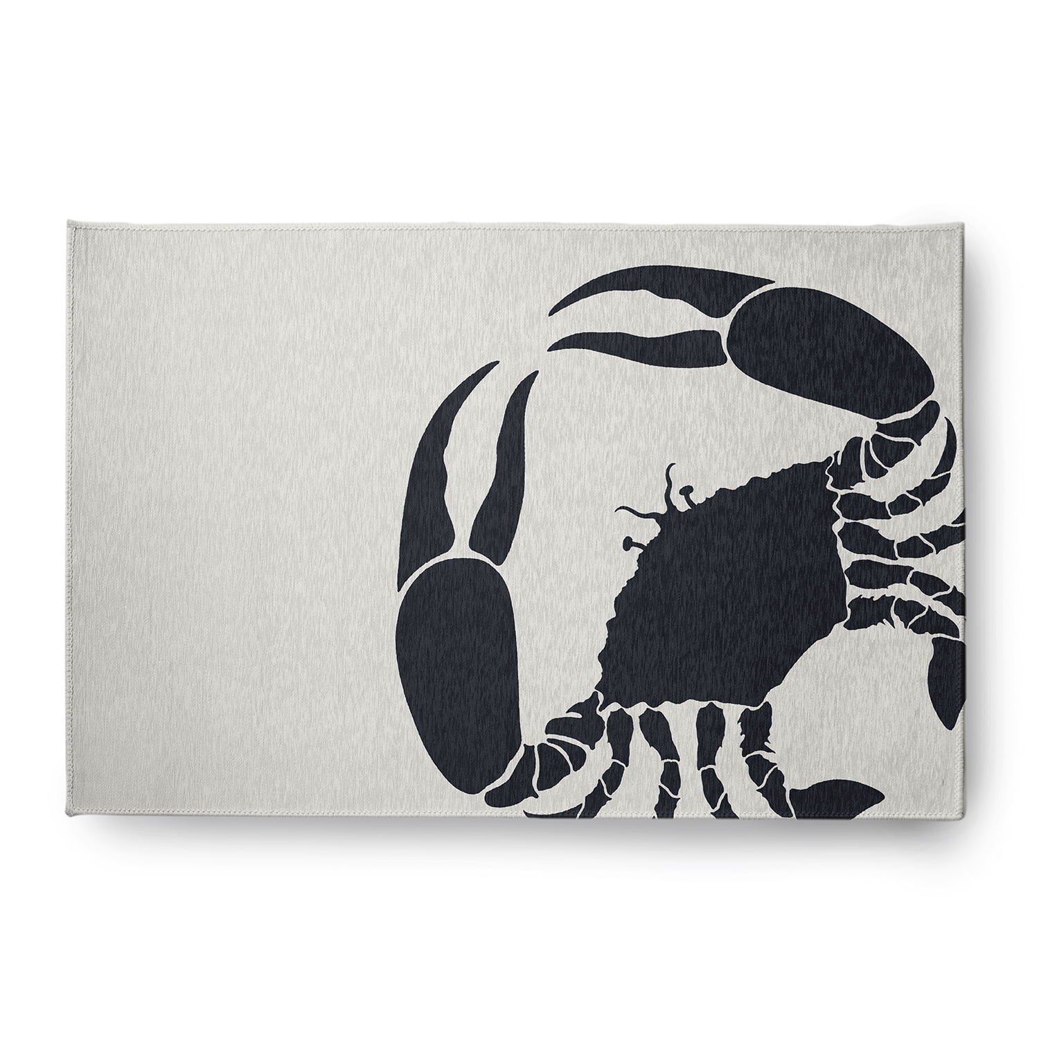 Simply Daisy 4' x 6' Crab Dip Nautical Chenille Rug, Shark Blue