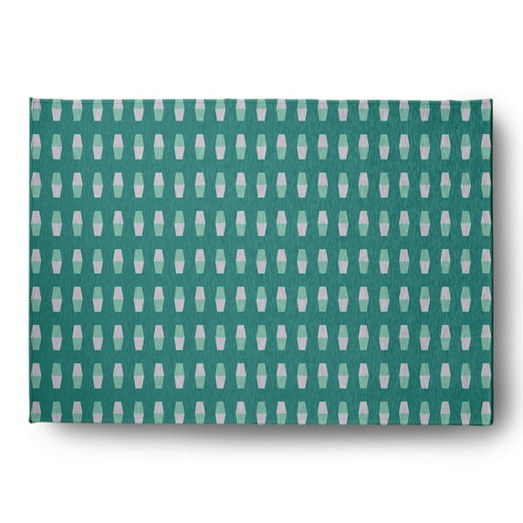 Simply Daisy 4' x 6' Desert Turquoise Bowling Pins Rug