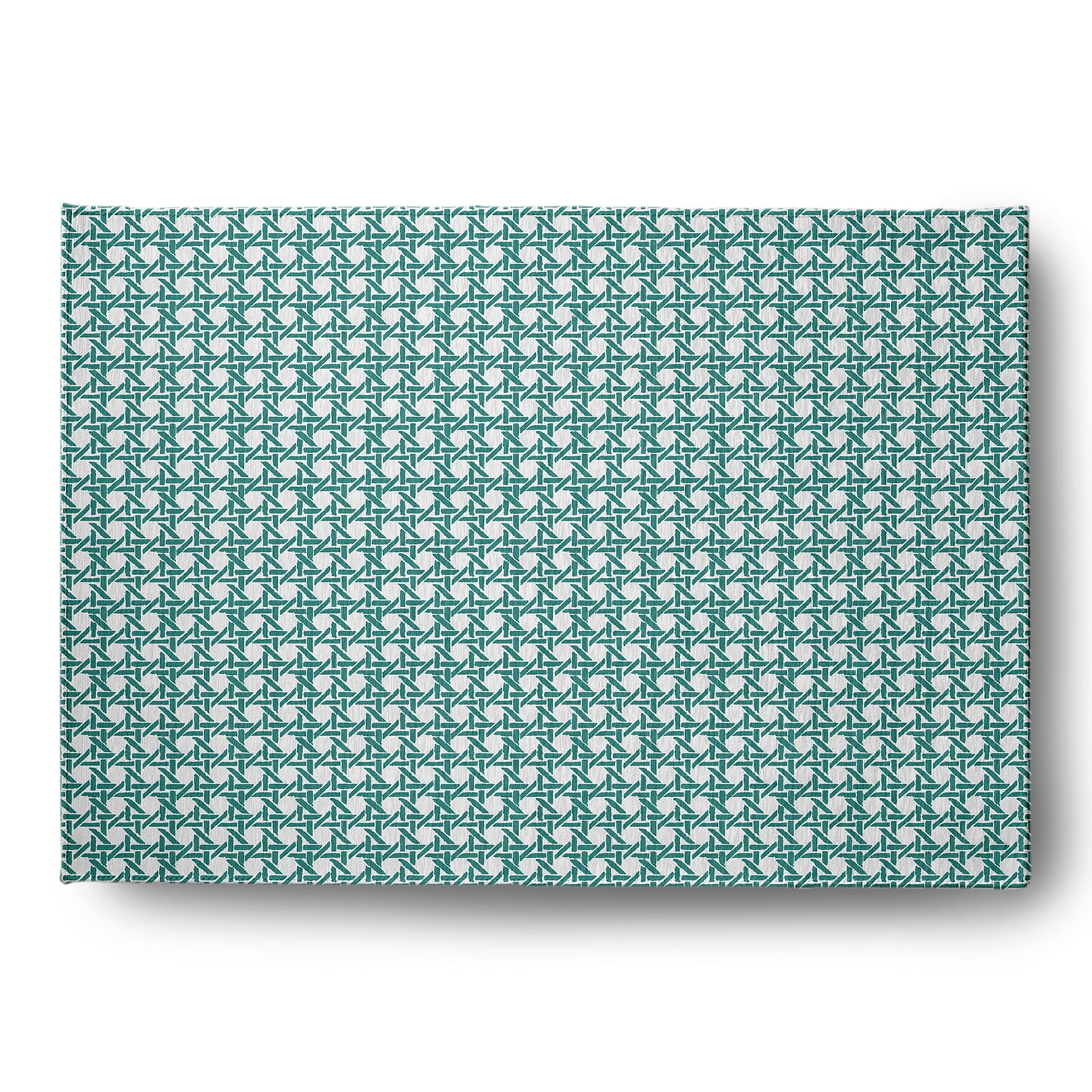 Simply Daisy 4' x 6' Desert Turquoise Rattan Geometric Rug