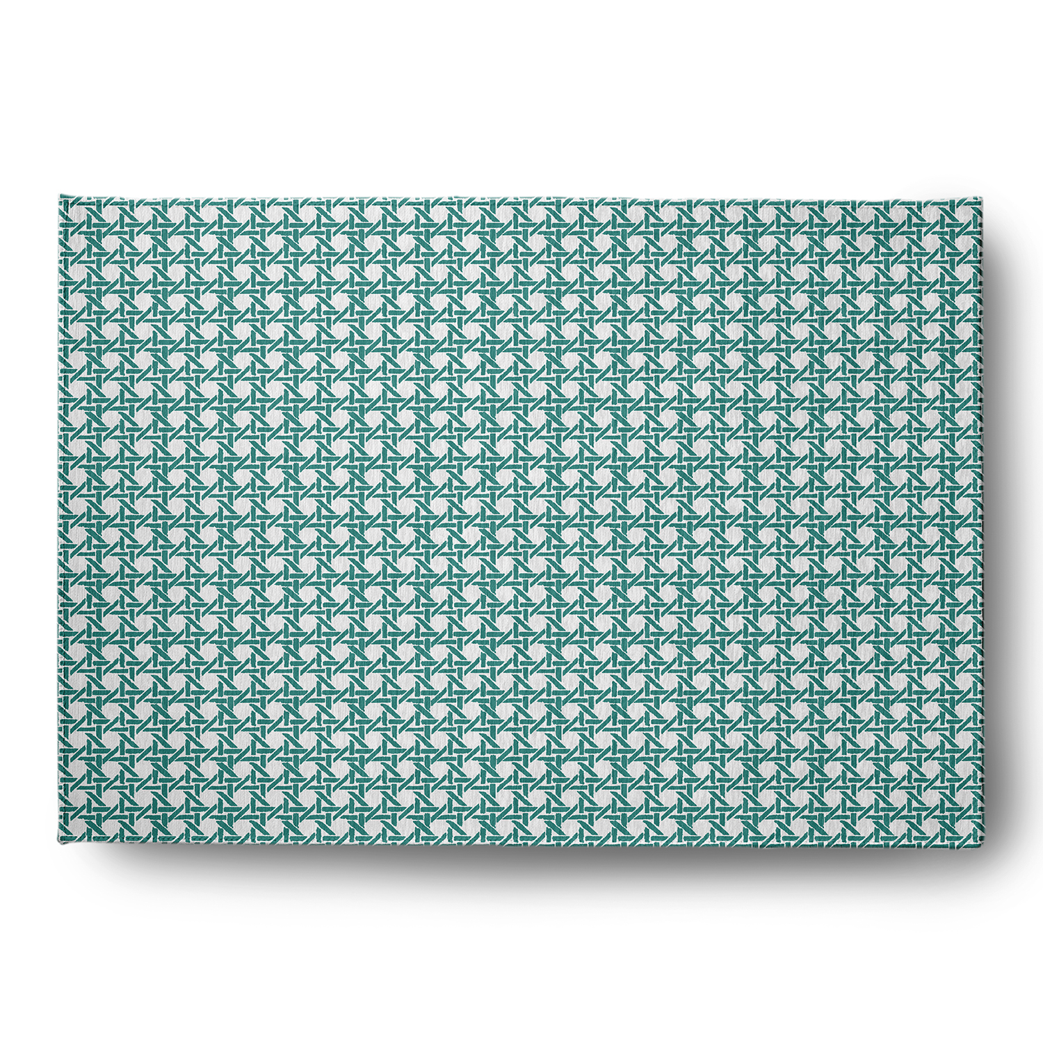Simply Daisy 4' x 6' Desert Turquoise Rattan GeometricIndoor/outdoor Rug